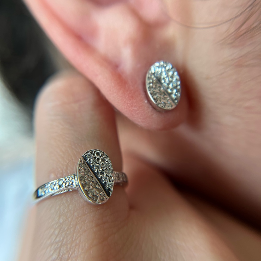 the coffee bean set (ring and earrings)